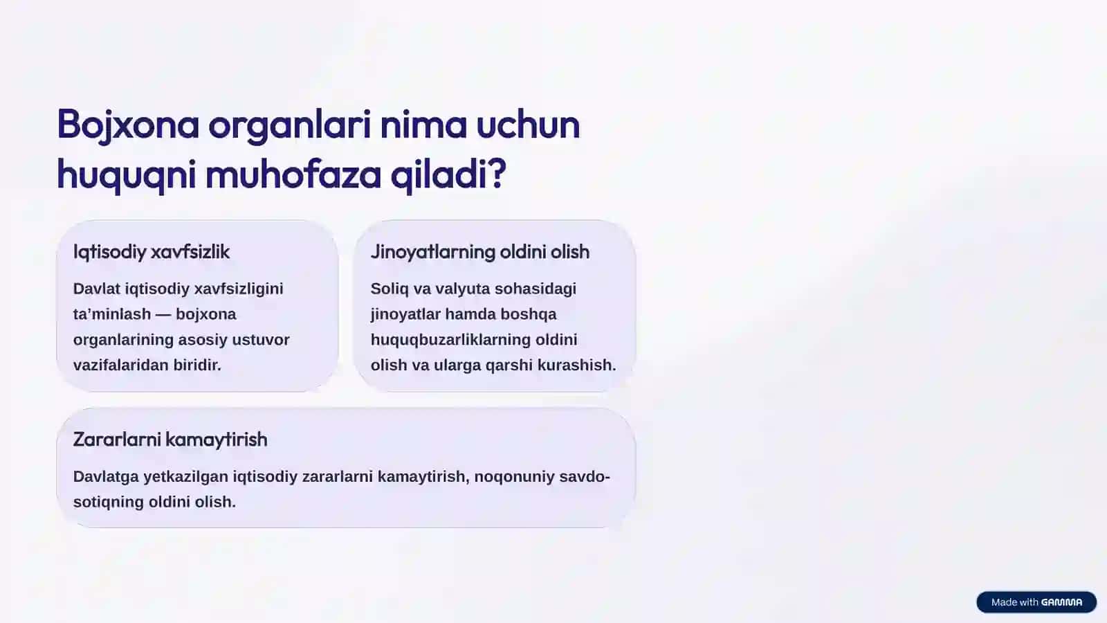 Bojxona organlarining huquqni muhofaza qilish faoliyatidagi maqsad va vazifalari 2