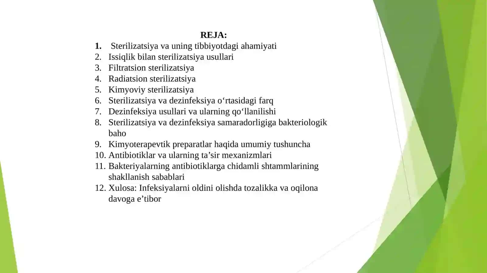 Tibbiyotda zamonaviy sterilizatsiya usullari 2
