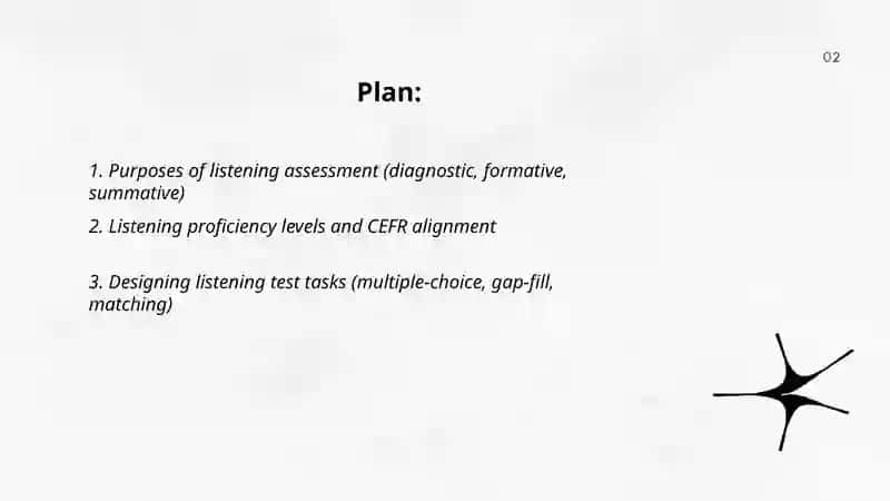 Assessing language skills: listening 2