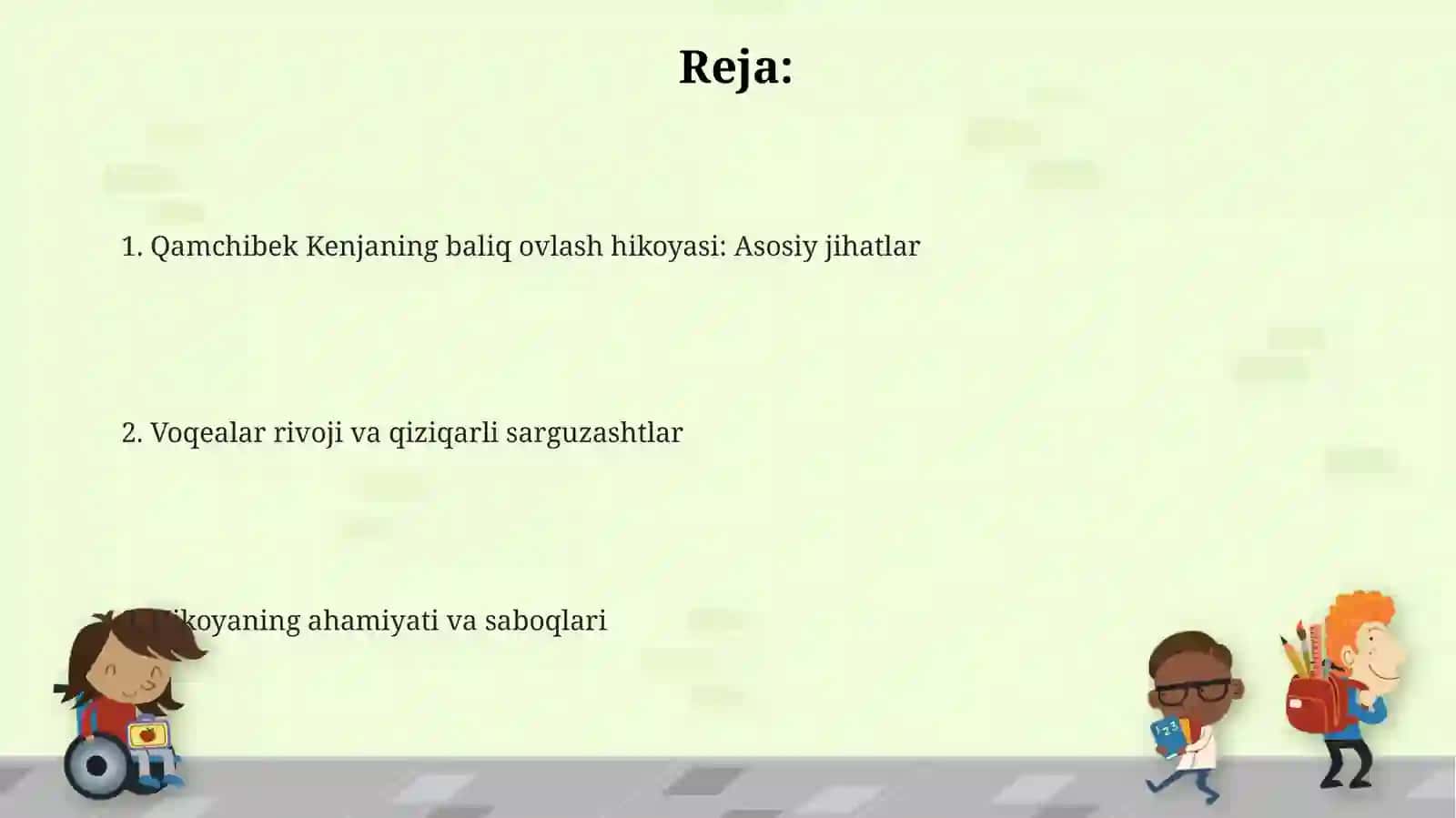 Qamchibek Kenja Baliq ovi hikoyasi 2