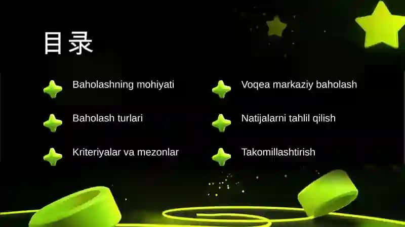 O‘quv Natijalarni Baholash Tamoyillari 2