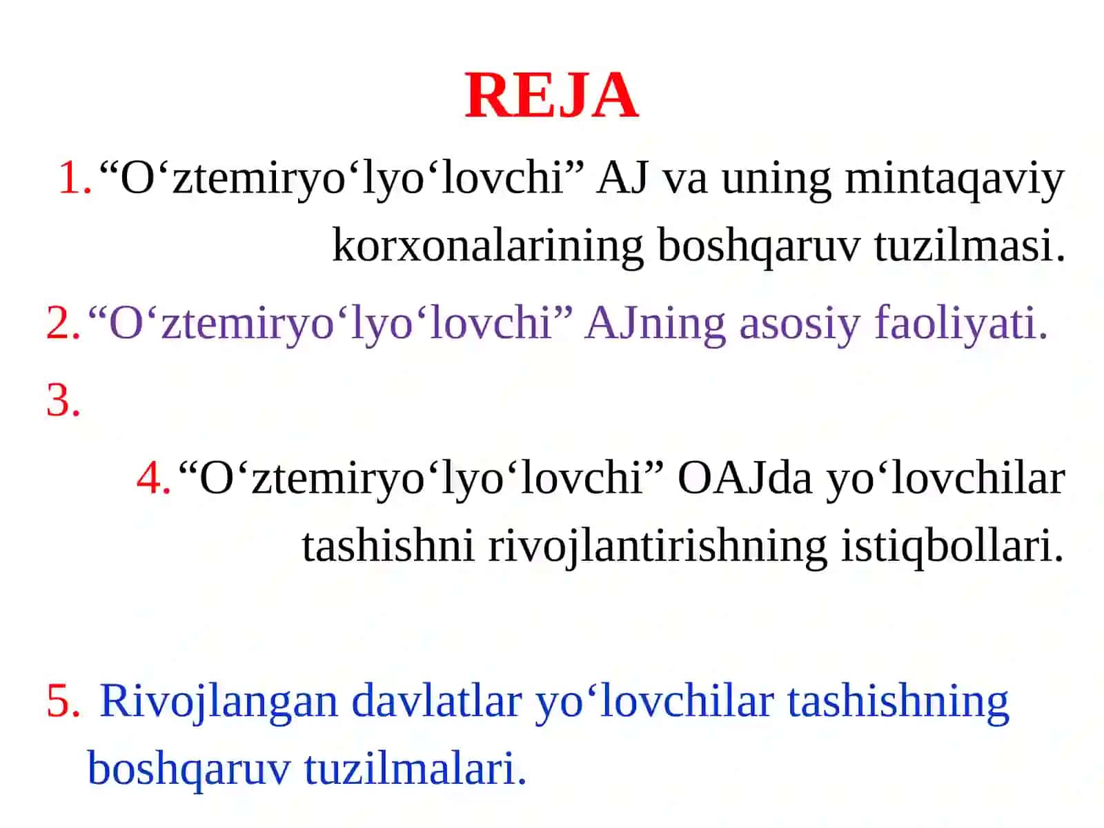 Ma’RUZAYO‘LOVCHILAR TASHISHNING BOSHQARUV TUZILMASI 2