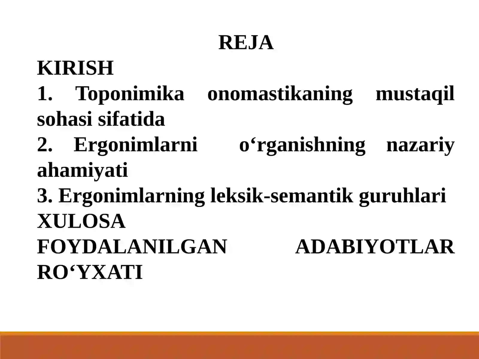 OZBEK TILIDA ERGONIMLAR (NUKUS SHAHRI MISOLIDA) 2