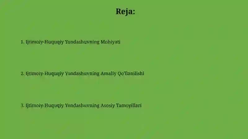 Ijtimoiy-huquqiy yondashuv 2