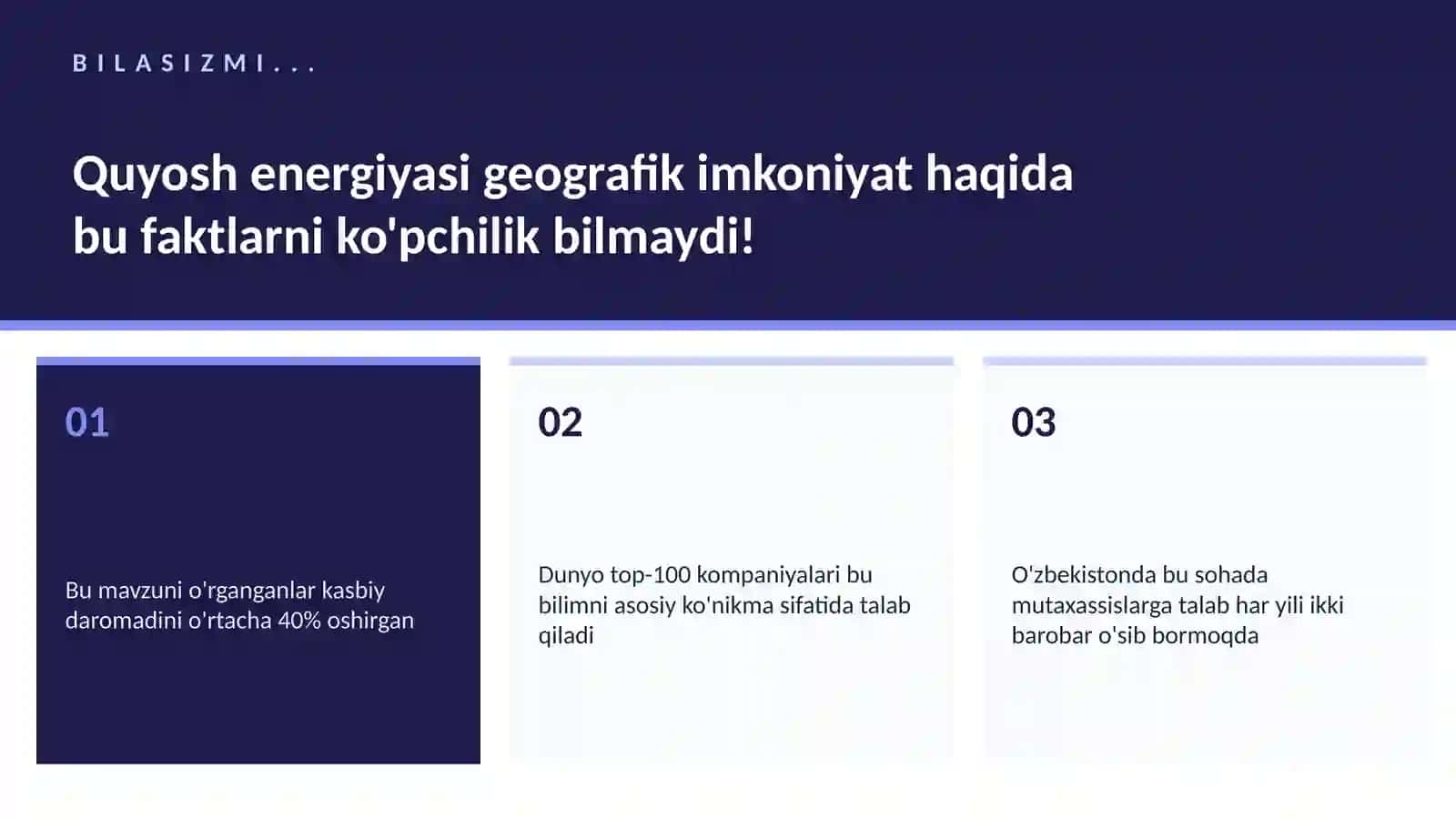 Quyosh energiyasi geografik imkoniyat 2