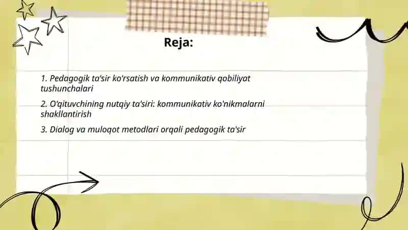 Pedagogik ta'sir ko'rsatish va kommunikativ qobiliyat tushunchalari 2