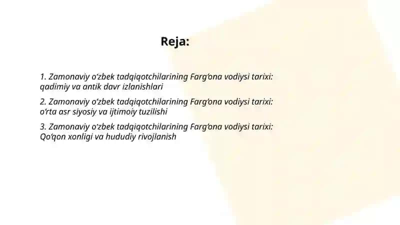 Zamonaviy o‘zbek tadqiqotchilarining Farg‘ona vodiysi tarixi 2