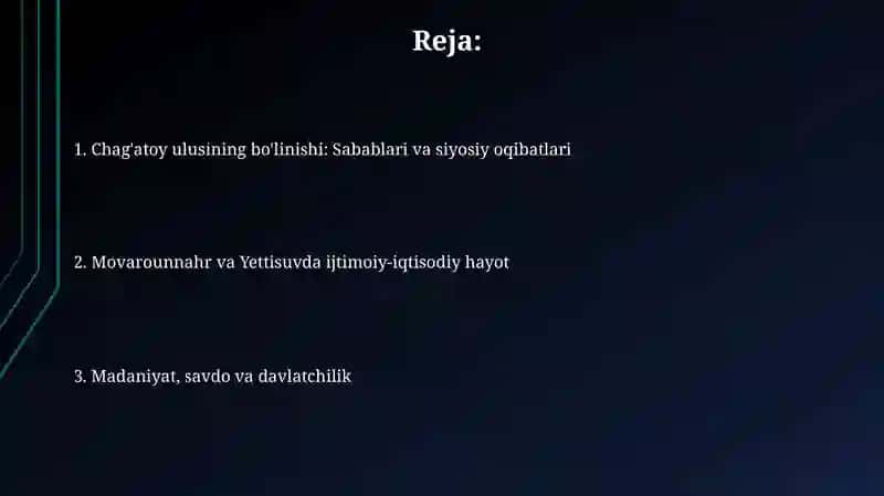 Chag'atoy ulusining bo'linishi: Sabablari va siyosiy oqibatlari 2