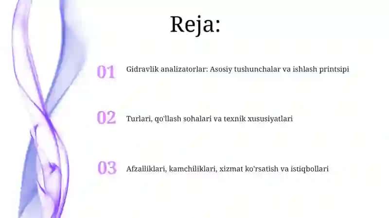 Gidravlik analizatorlar 2