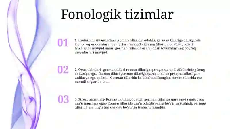 The Phonetic Features Of Romance And Germanic Languages 2