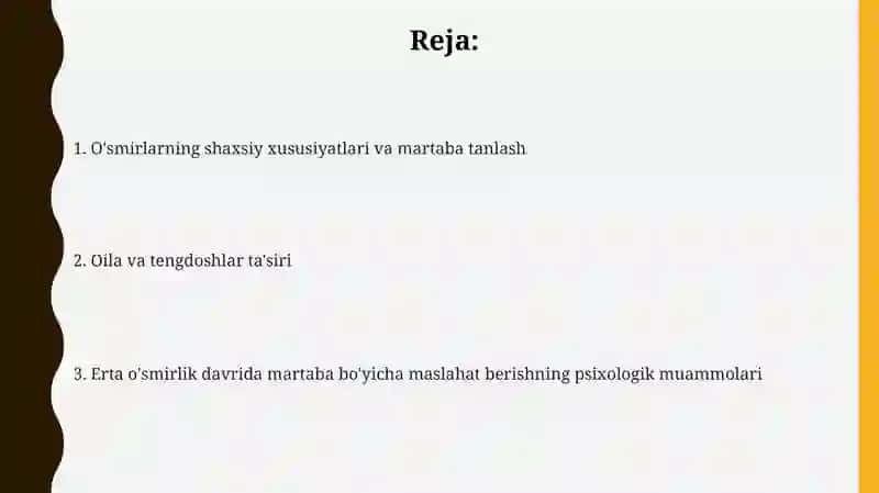 Ilk o'spirinlikda kasbga yo'naltirishning psixologik muammmolari 2