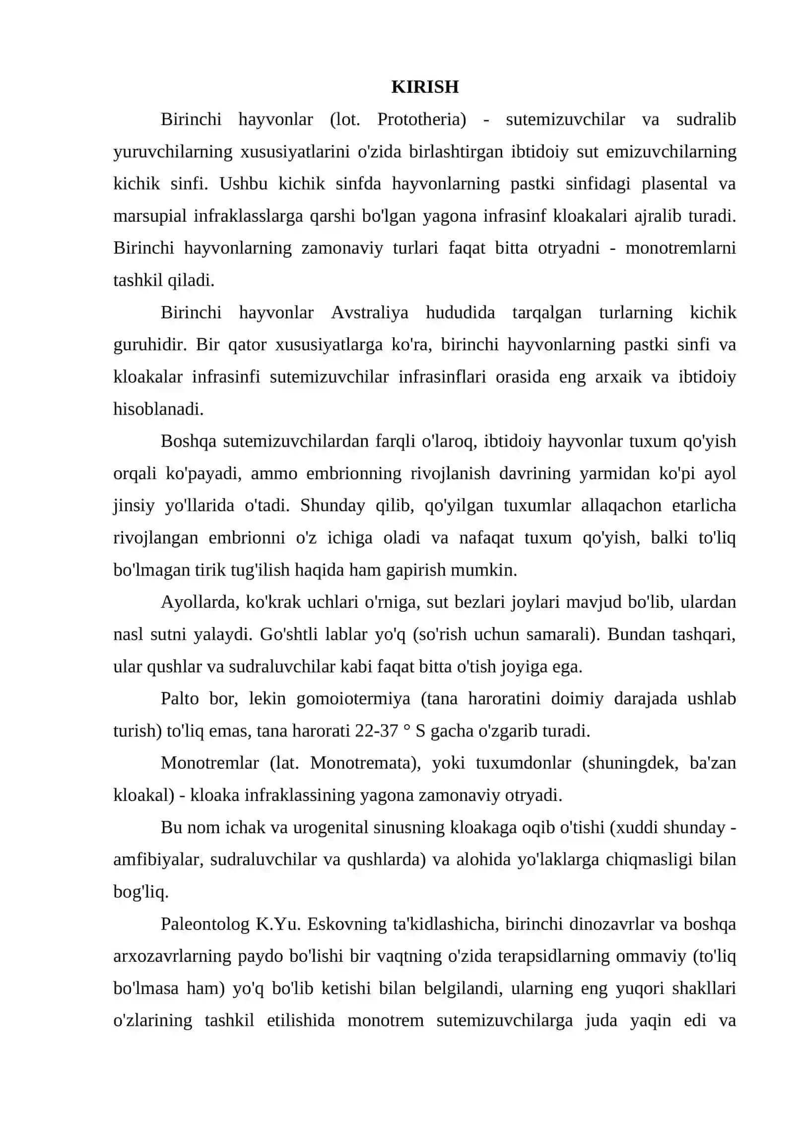 TUXUM QO`YUVCHI SUT EMIZUVCHILARNING HAYOTI 2