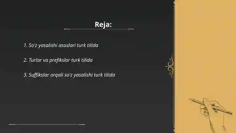 So'z yasalishi asoslari turk tilida 2