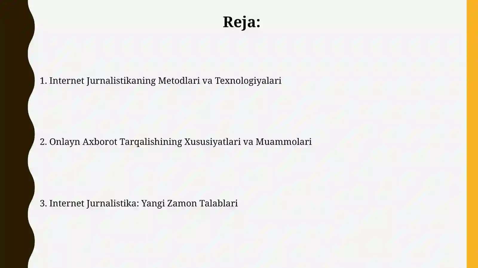 Internet Jurnalistika: Yangi Zamon Talablari 2