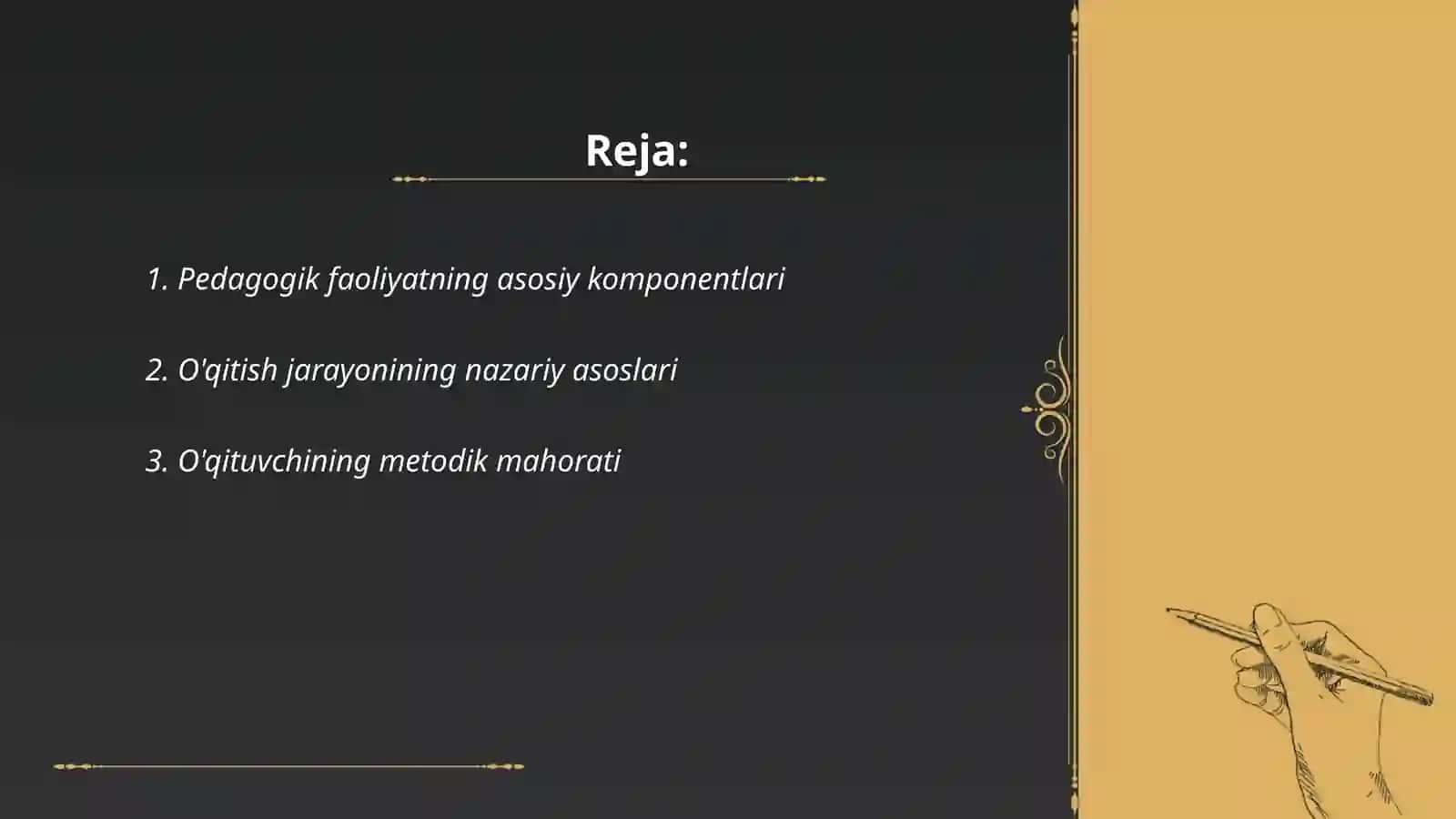 Pedagogik faoliyatning tuzilushi va turlari.O’qituvchining innovatsion faoliyati.Pedagogik nizolar va ularni oldini olish yo’llari 2