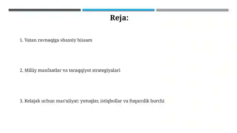 Vatan taraqqiyotiga men ham ma'sulman 2