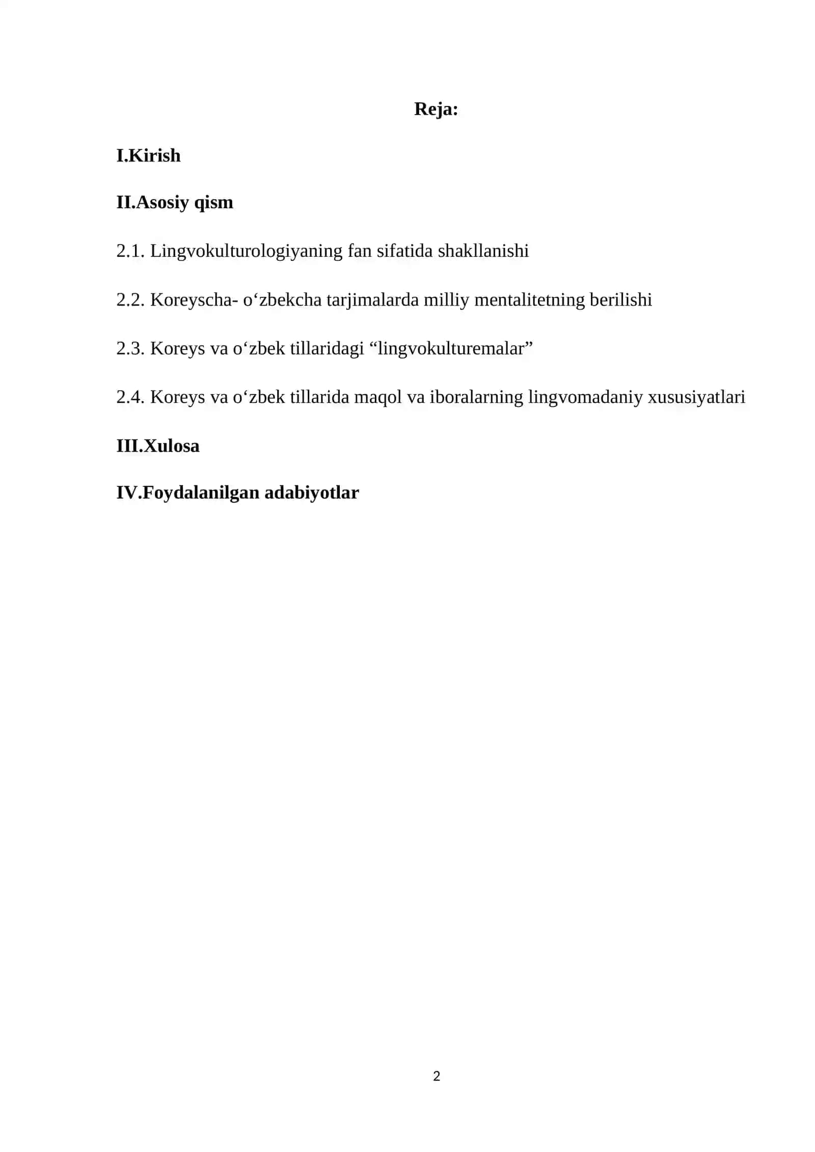 Koreys va o‘zbek tillaridagi lingvomadaniy xususiyatlar 2