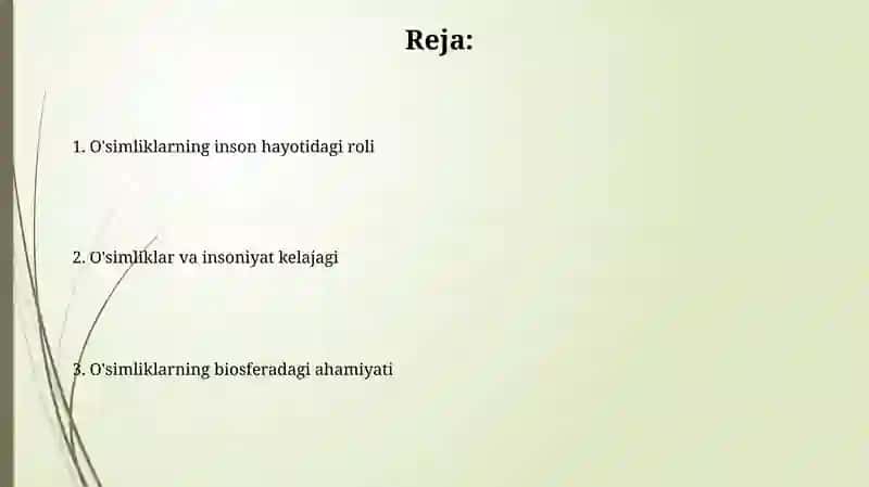 Oʻsimliklarning inson va biosferadagi tutgan oʻrni 2