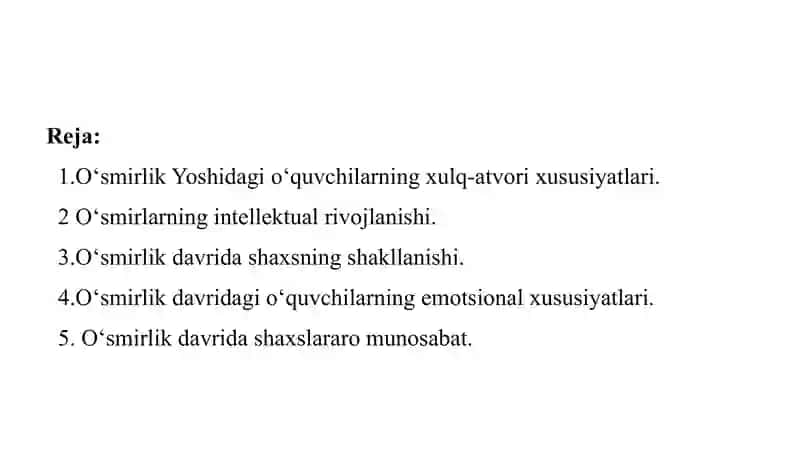 PSIXOLOGIYA FANINING PREDMETI VA RIVOJLANISH TARIXI, SOXALARI VA TADQIQOT METODLARI 2