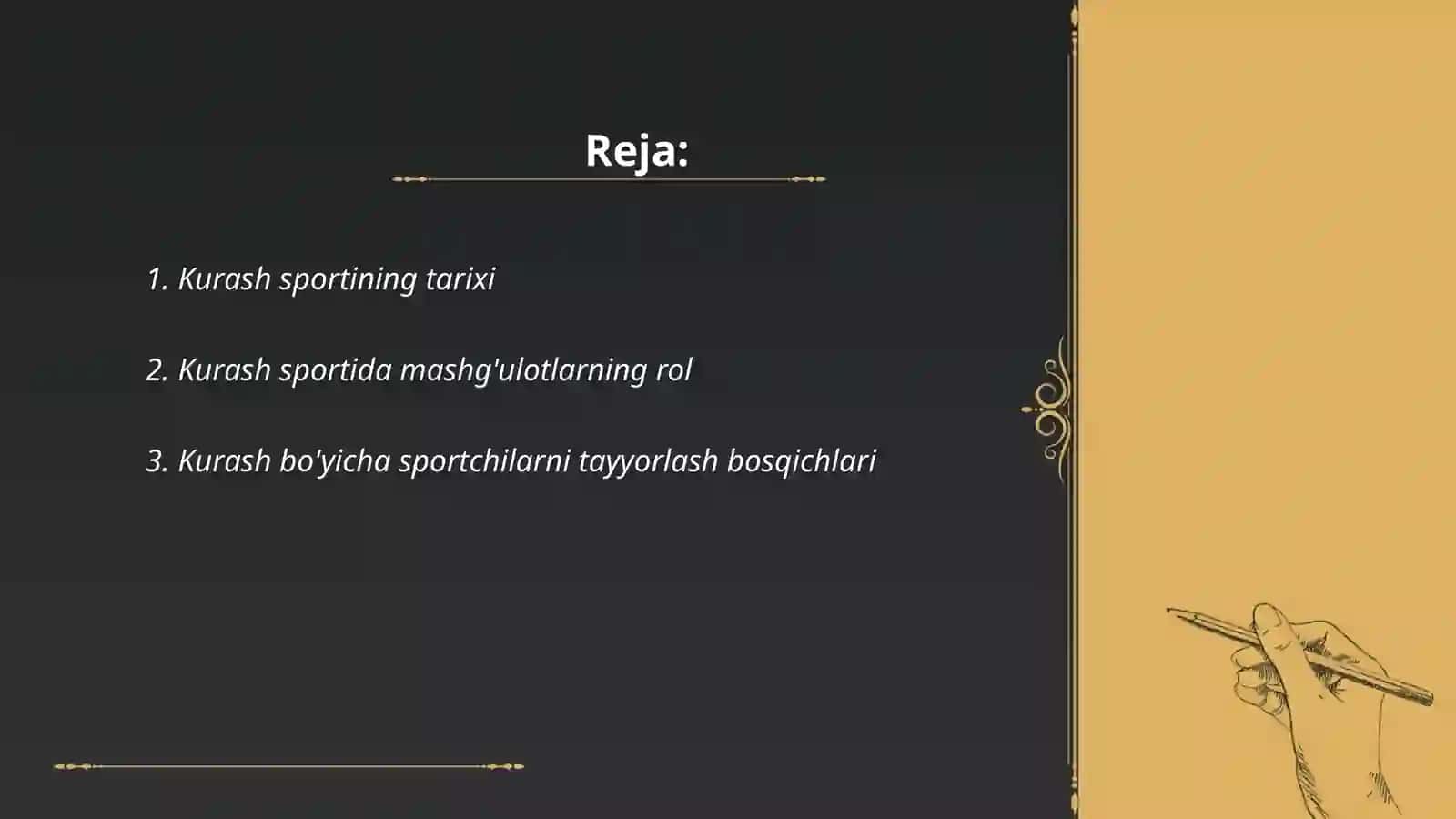 Kurash sport turi sportchilarni tayyorlash tizimi 2
