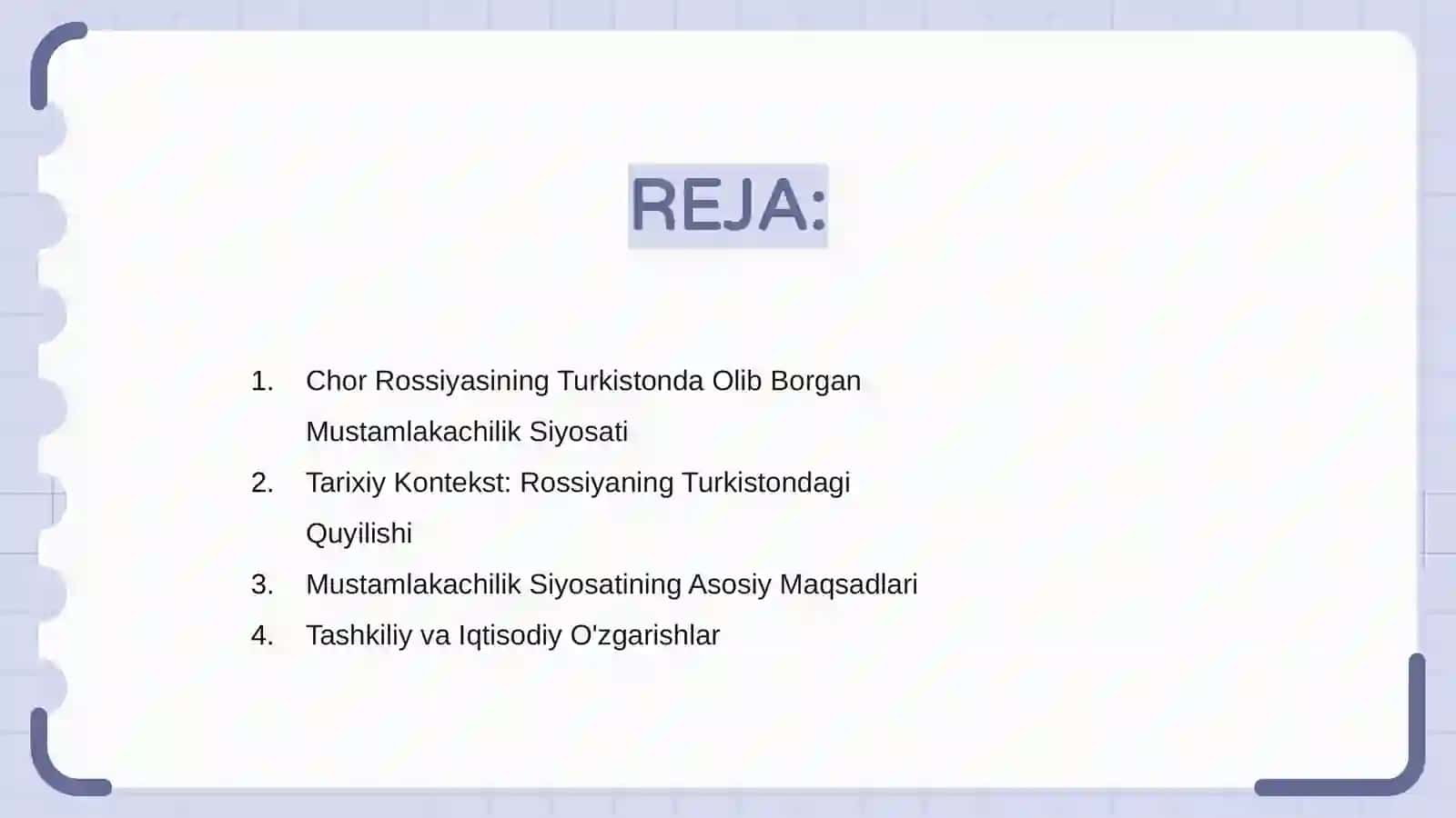 Chor Rossiyasining Turkistonda Olib Borgan Mustamlakachilik Siyosati 2