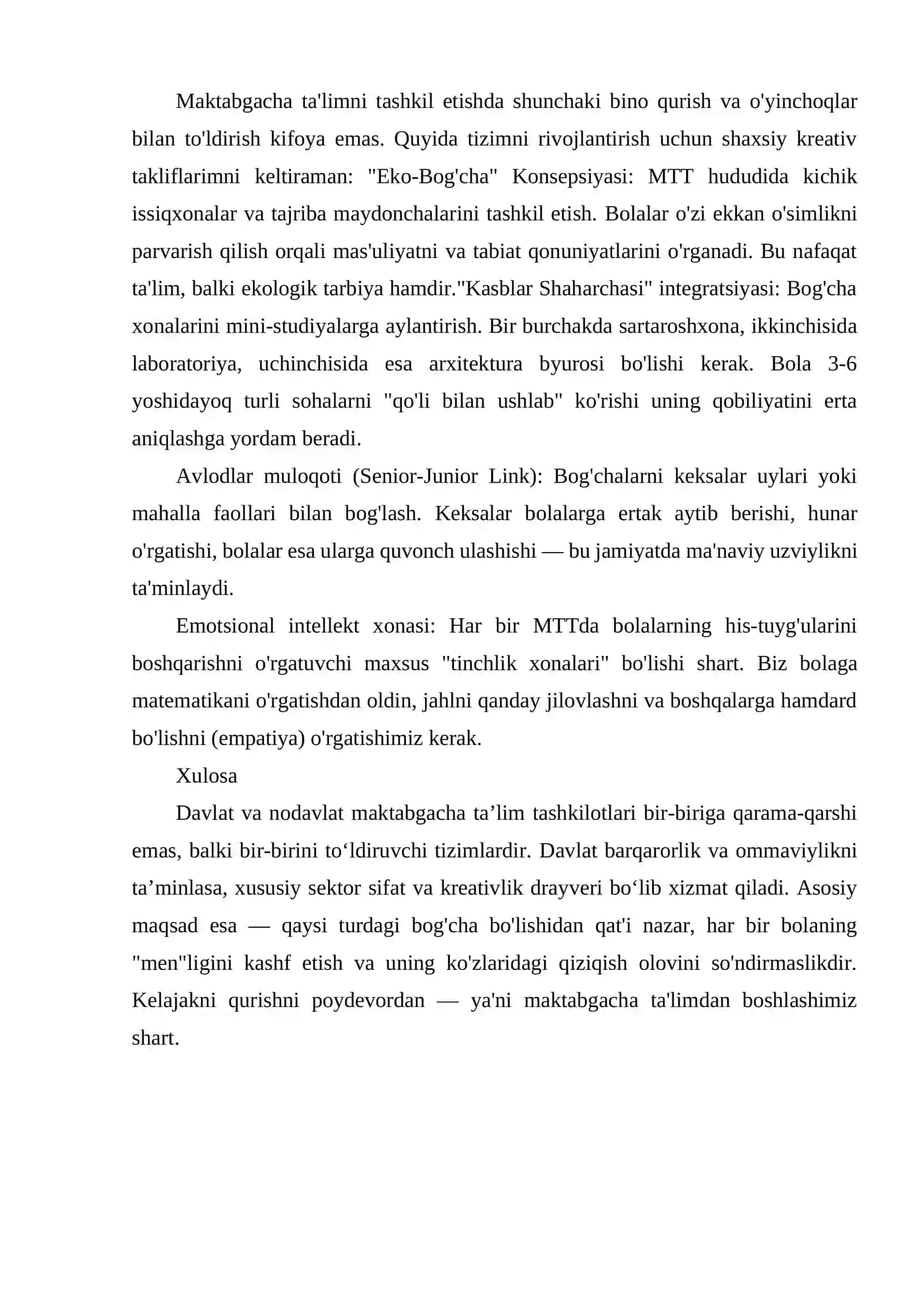 Davlat va Nodavlat Maktabgacha Ta'lim Tashkilotlarini Tashkil Etish 2