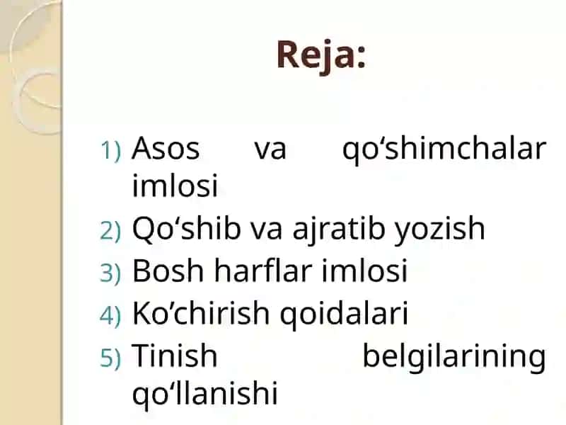 O‘zbek-lotin alifbosining imlo qoidalari 2