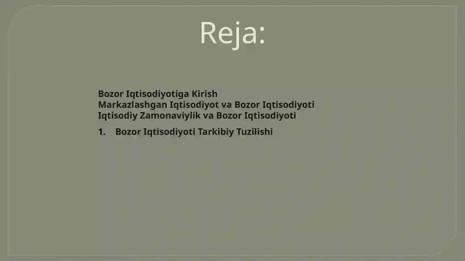 Bozor Iqtisodiyot Modellari 2