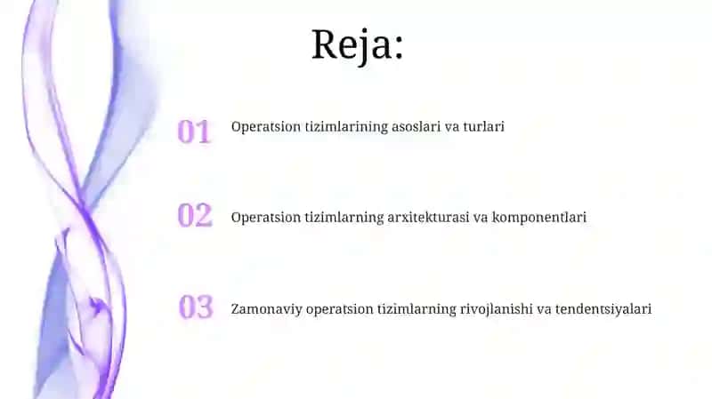 Operatsion tizimlar va ularning turlari bilan ishlash 2