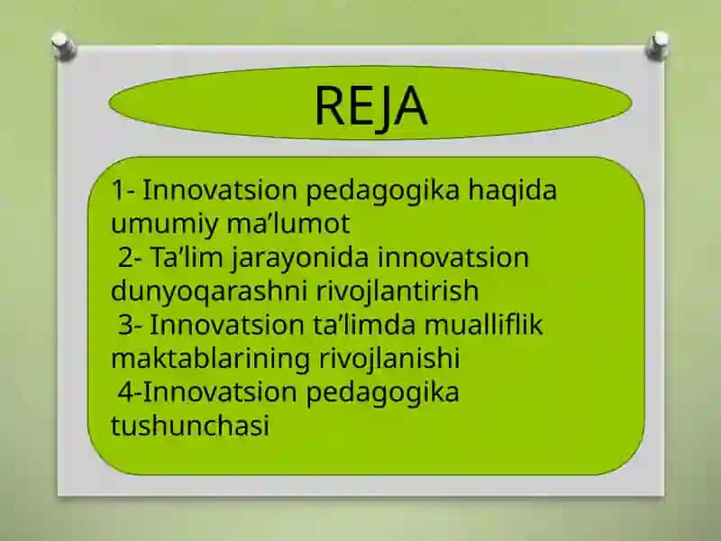 Boshlang’ich  sinf  o’quv  fanlarida innovatsion pedagogik texnologiyalarining qo’llanilishi 2