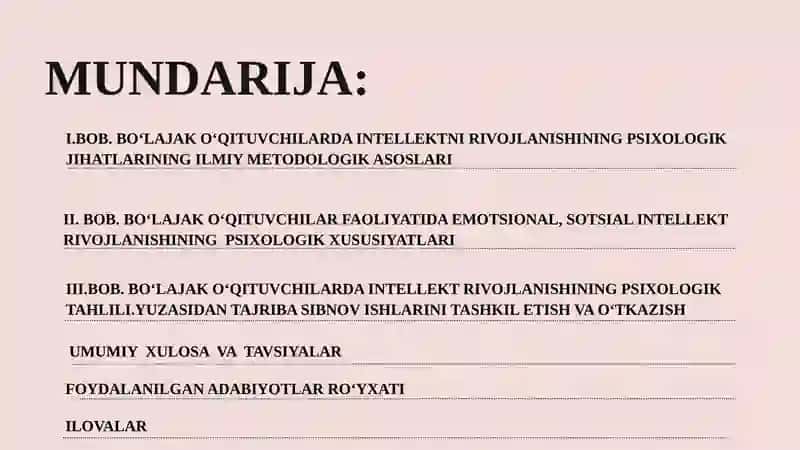 BOʻLAJAK OʻQITUVCHILARDA INTELLEKT RIVOJLANISHINING PSIXOLOGIK JIHATLARI 2