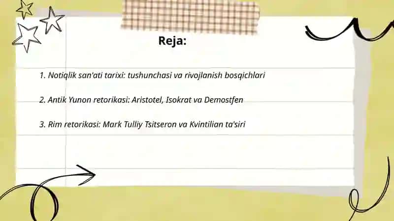 Notiqlik san'ati tarixi 2