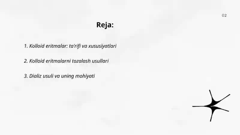 Kolloid eritmalarni dializ usulida tozalash 2