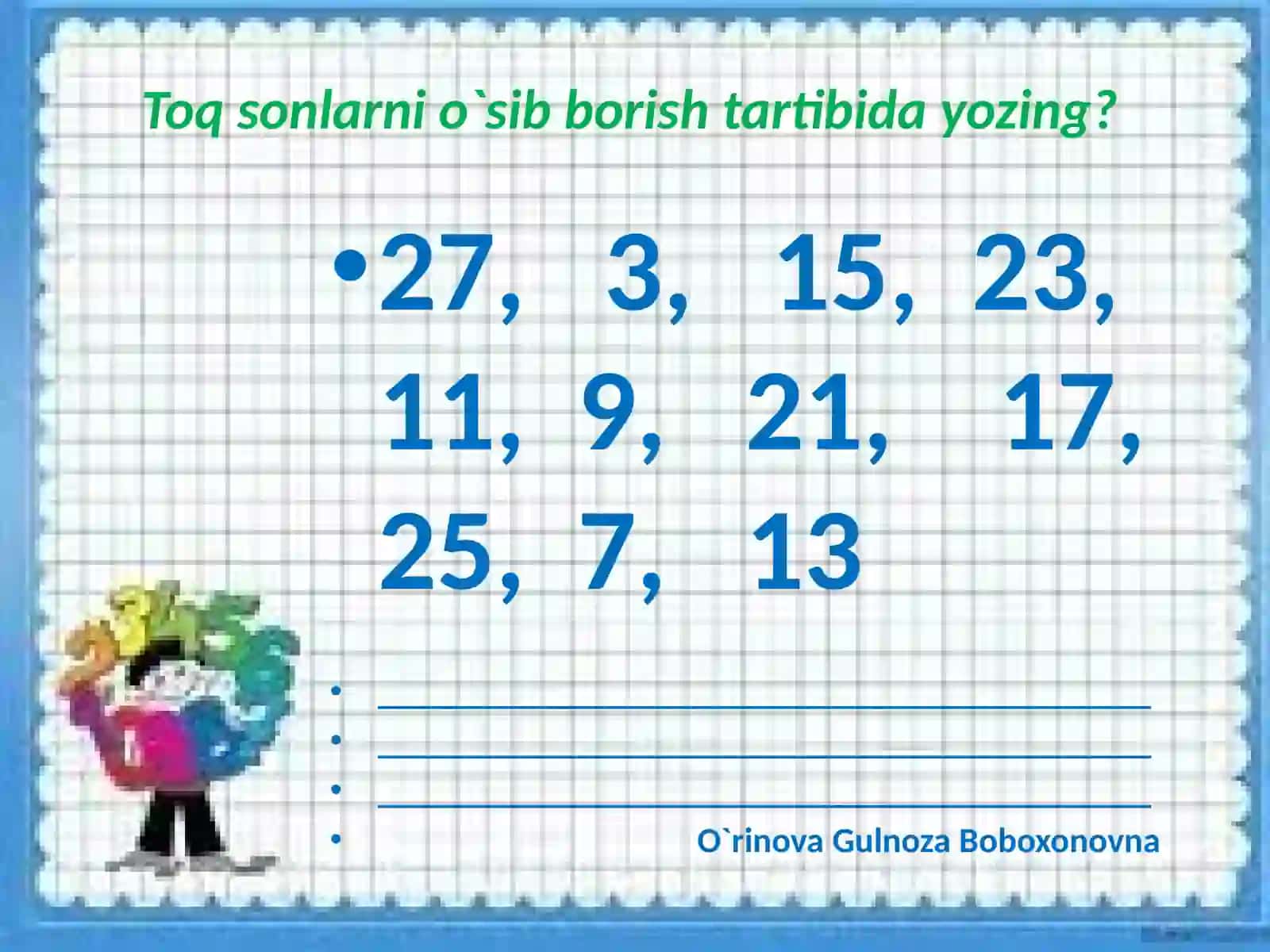 Sonlarni bo`lish 2