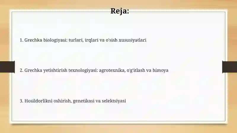 Burchoq biologiyasi va yetishtirish texnologiyasi 2