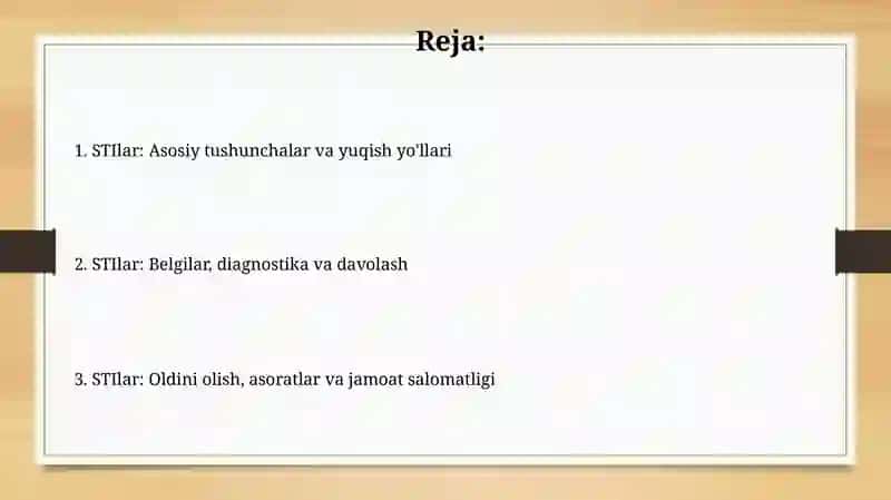 Jinsiy yoʻl bilan tarqaladigan infeksiyalar 2