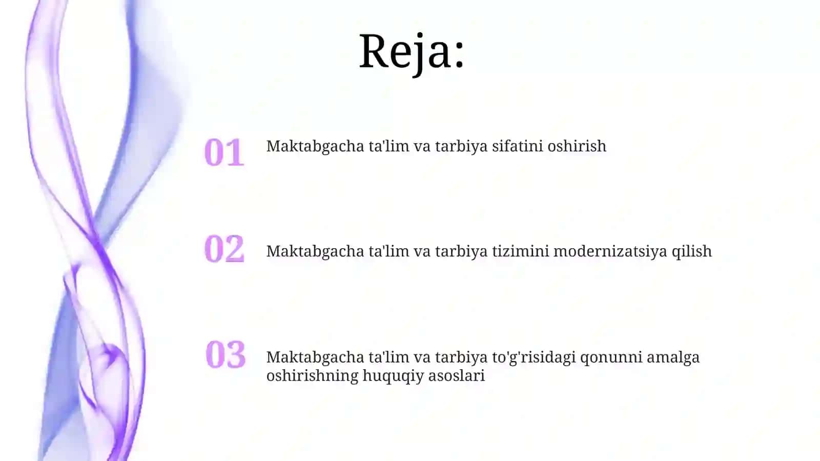 Maktabgacha ta'lim va tarbiya sifatini oshirish 2