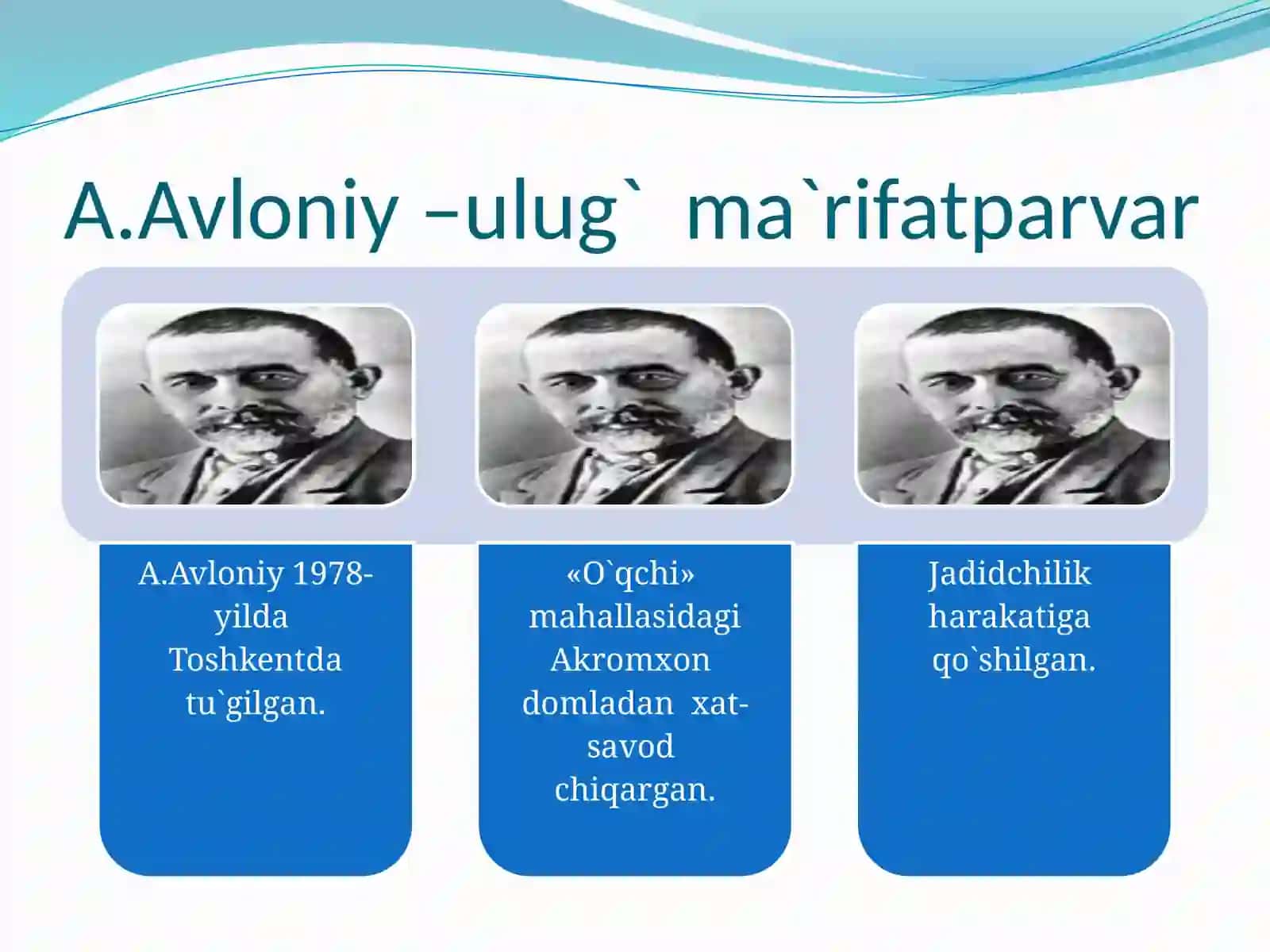 Avloniy hayoti va ijodi 2