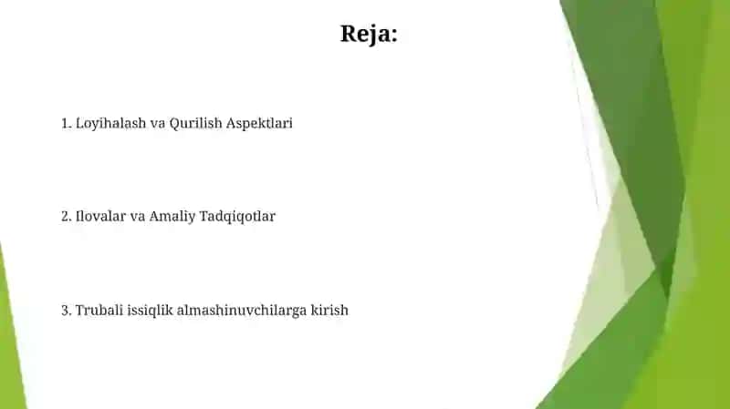 Trubkali issiqlik almashtirgichlar (TITE) 2