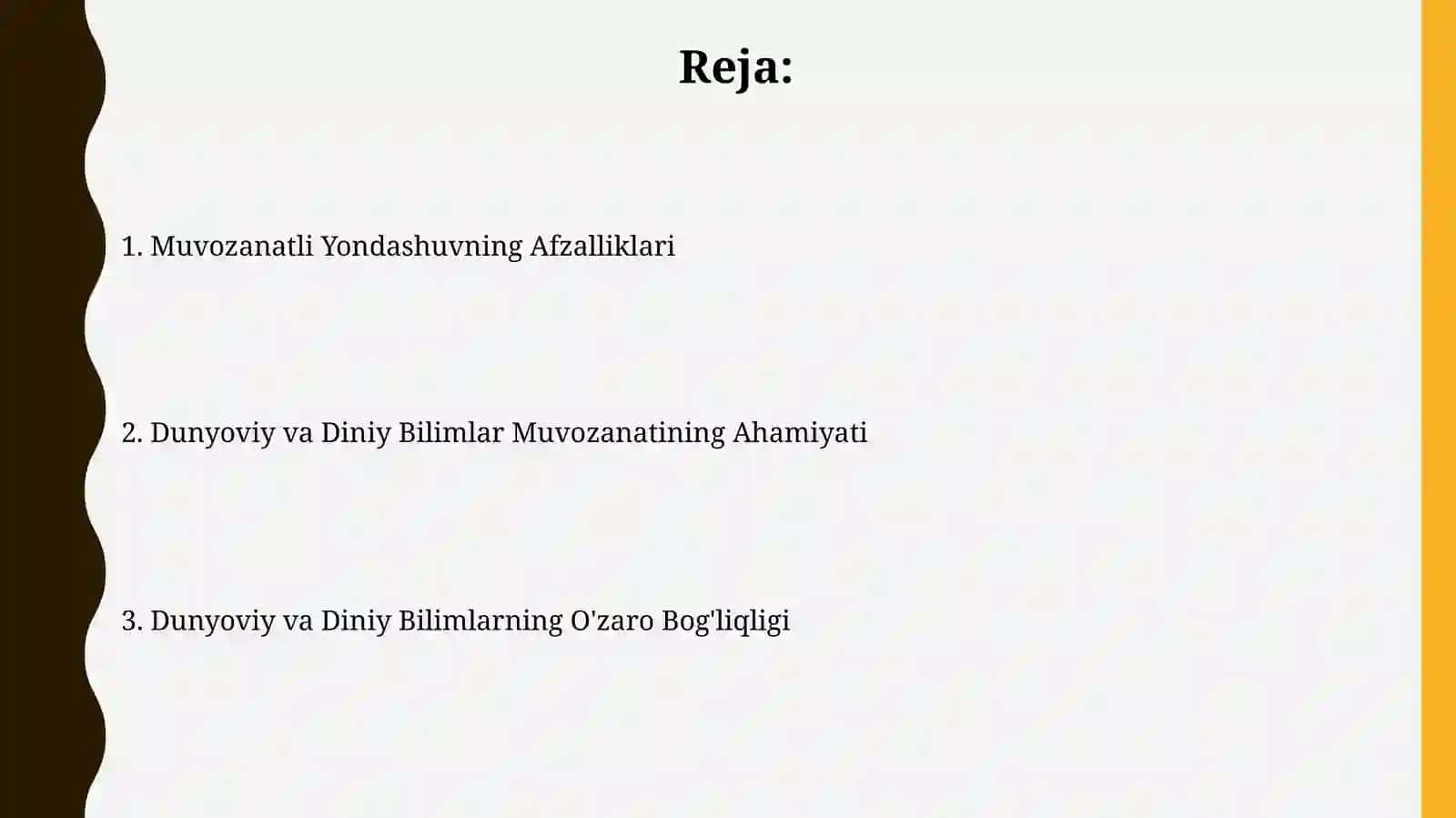 Dunyoviy va Diniy Bilimlar Mutanosibligini Tanlashning Ahamiyati 2
