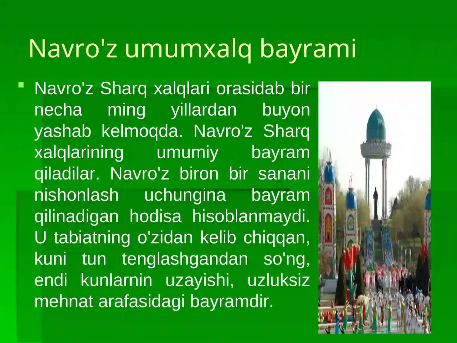 Navro'z umumxalq bayrami 2