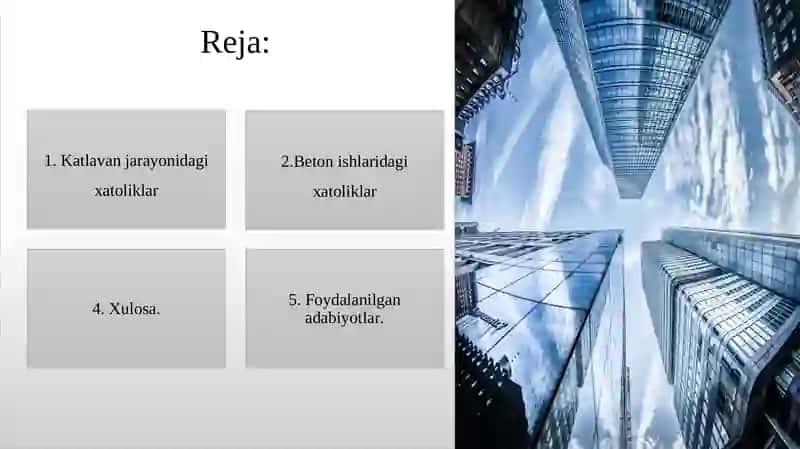 Geologik–geotexnik sharoitning yetarli o‘rganilmasligi 2