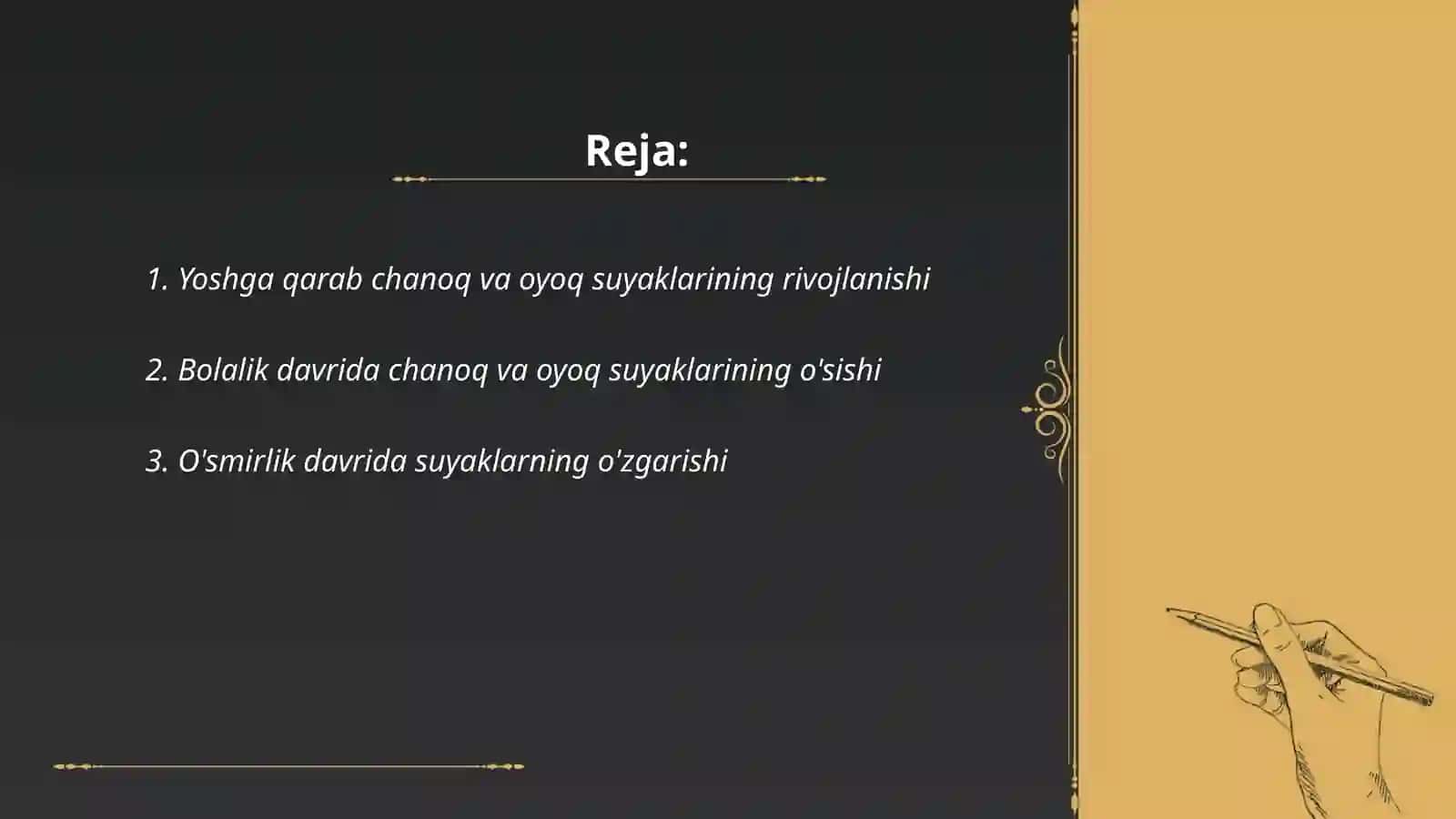 Chanoq va oyoq suyaklarining yoshga nisbatan xususiyatlari 2
