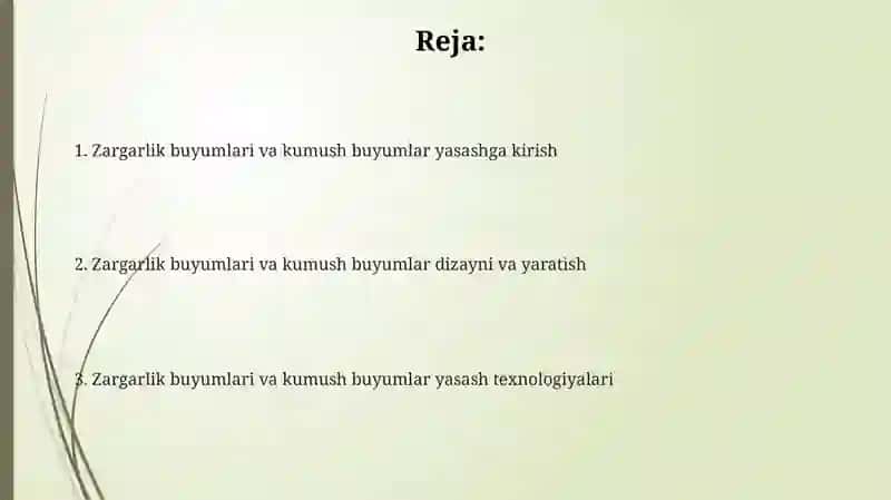 Zargarlik buyumlari va kumush buyumlar 2