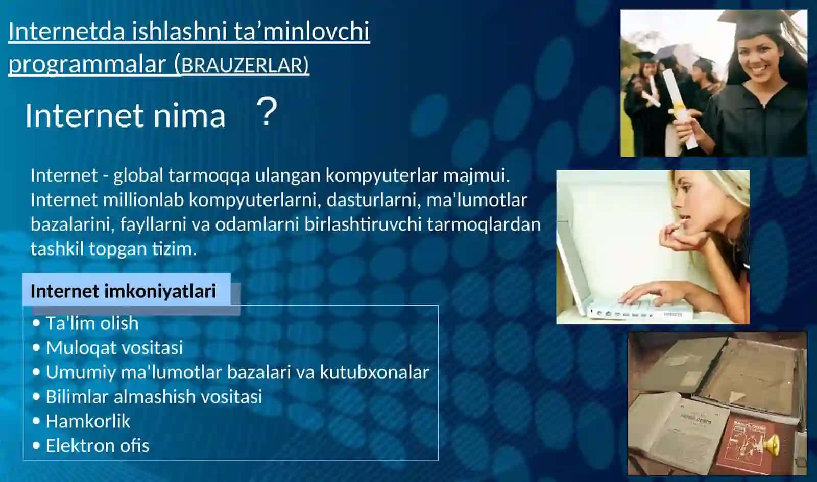 Internetda ishlashni ta’minlovchi programmalar 2