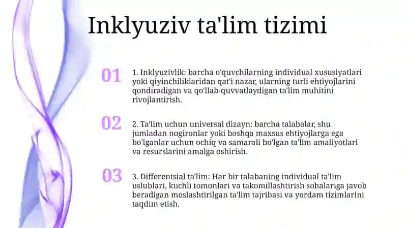 Inklyuziv TaʼLimni Amâlga Oshirish Jarayoni Alohida Yordamga Muhtoj Bolaniňg Shaxsiňi Rivojlaňishining Xususiyatlari 2