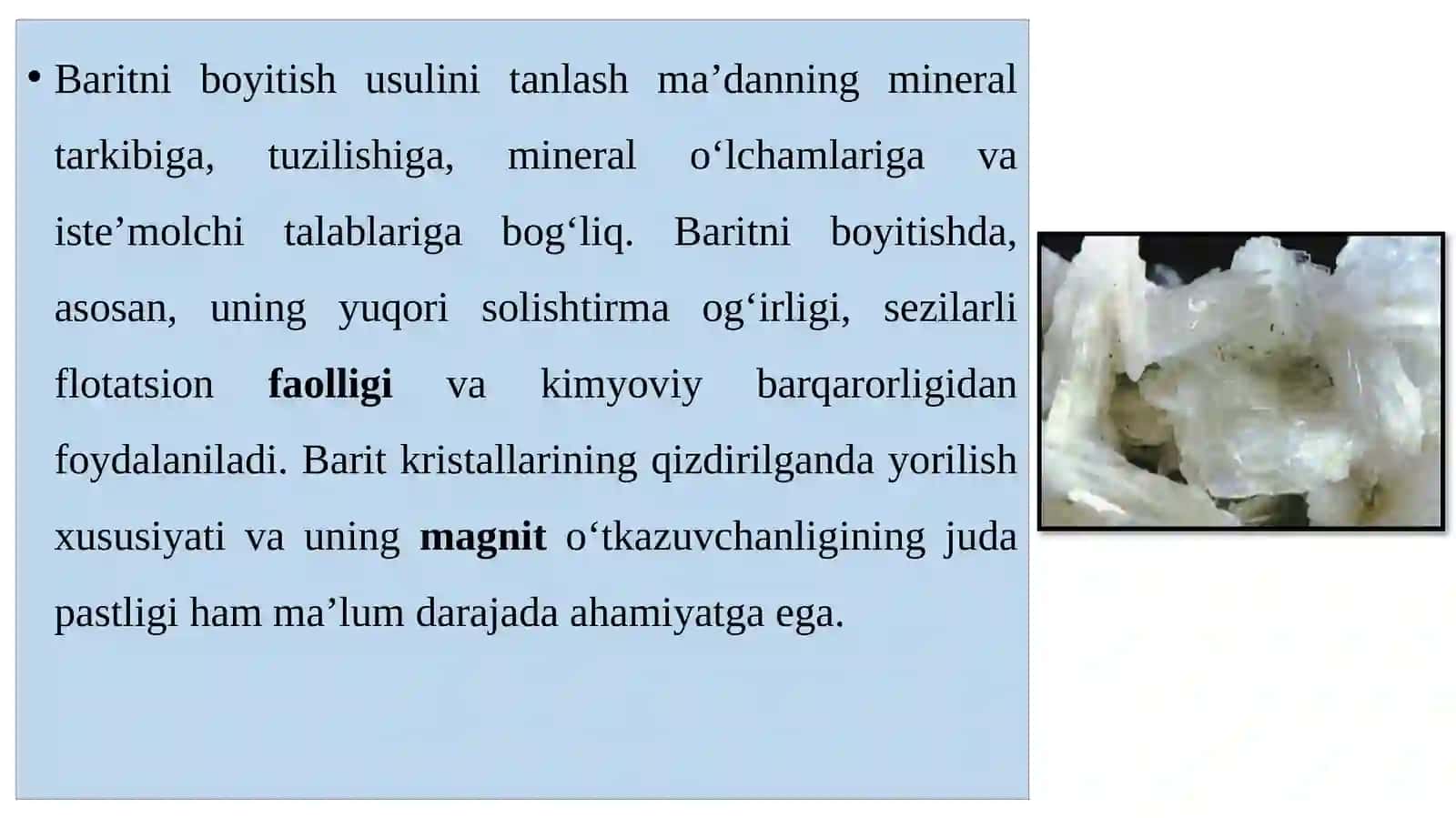Baritniboyitish usullari 2