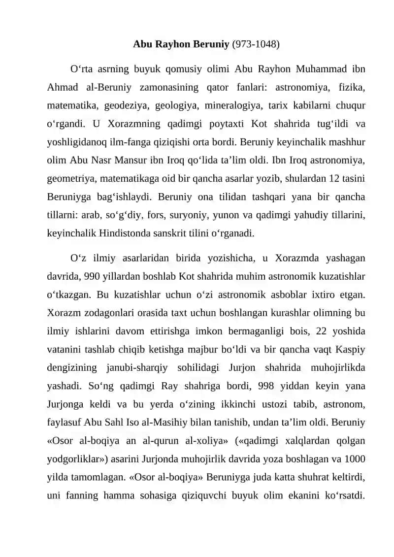 Abu Rayhon Beruniy 2