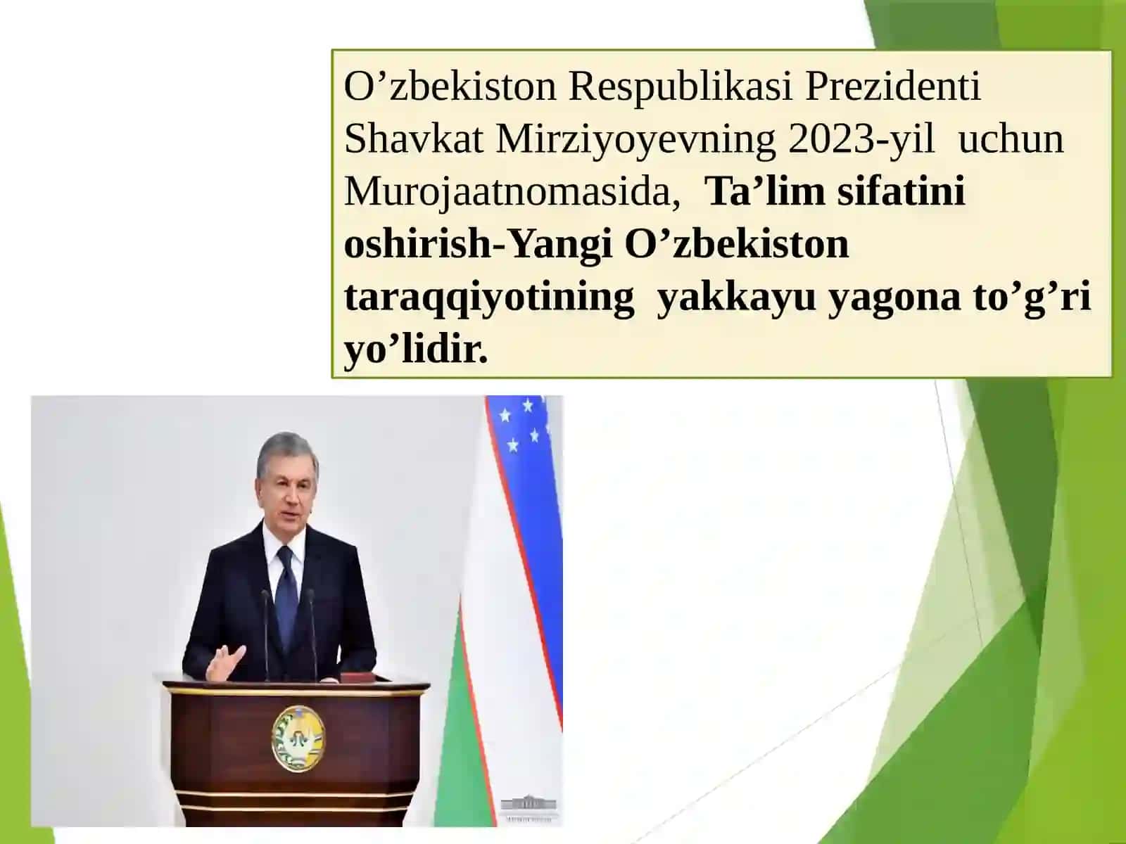 Mustaqil O'zbekiston ta'lim tizimi 2