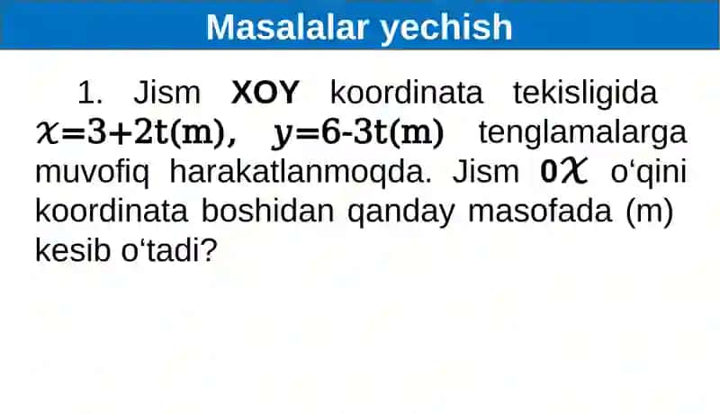 MASALALAR YECHISH 2